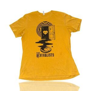 The Revivalists "Open Door" Yellow Graphic T-Shirt 2XL Unisex Band Tee